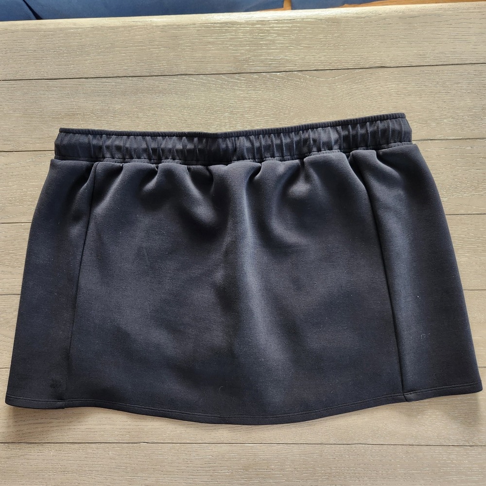 All In Motion XXL Black Athletic Skort Women's Drawstring Pockets White Trim - Picture 2 of 7